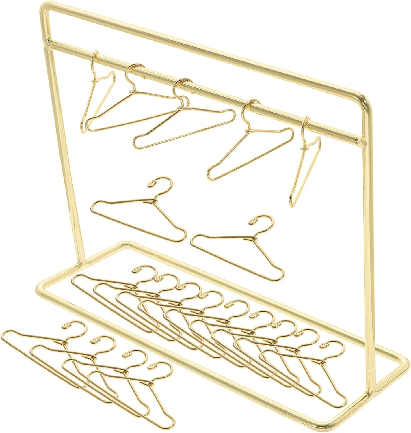 Clothing Display Boys and Girls Christmas and Birthdays Vaguelly 1set Doll Clothes Hangers tally toehold airflow Rack Tiny House Wardrobe Storage Accessories Doll 