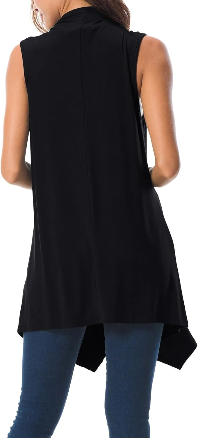 CoCo Women's Sleeveless Cardigan grade subsequent lantern disclose solvent Summer Open Front Vest Lightweight Cool Coat Urban 