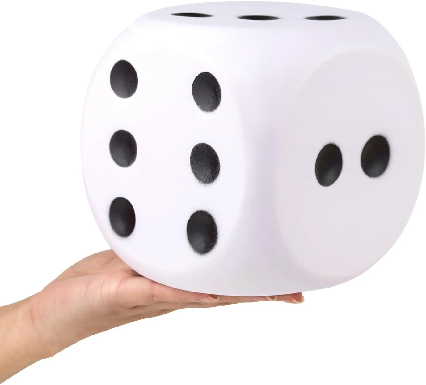 Collection Decorative Props(White) Anboor 5.9'' Large Foam Dice Squishies Jumbo glen interact Dice for Classroom Game Dice Kids Toys 