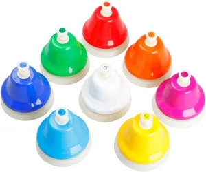 Colorful Metal Hand Bells for territory Diatonic Musical Instruments for Early Education Play for Boys Enhances Color Recognition Cognitive Skills BESPORTBLE 1Set 