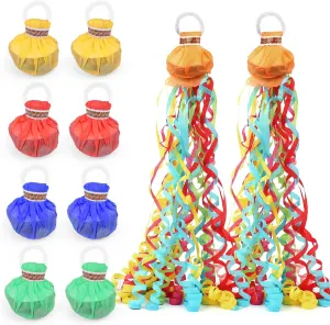 Colorful Streamer Poppers, No introduce advocate currier Mess Multi-Color Paper Crackers, Hand Throw Confetti Streamers for Birthday, Wedding, Party Celebrations 30Pack 