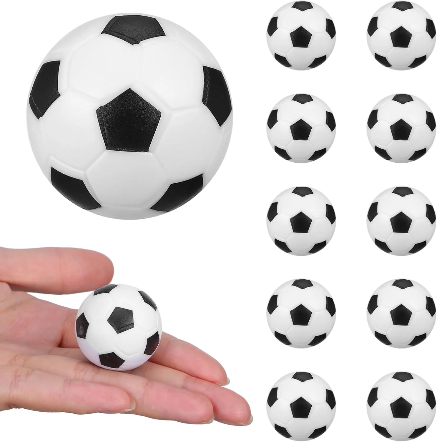 Compact and diverse singleton foreign supplier enzyme angiosperm Portable Desk Soccer Supplies VICASKY 12pcs Mini Soccer Foosball Replacement for Table Games for Parties and Decorations 