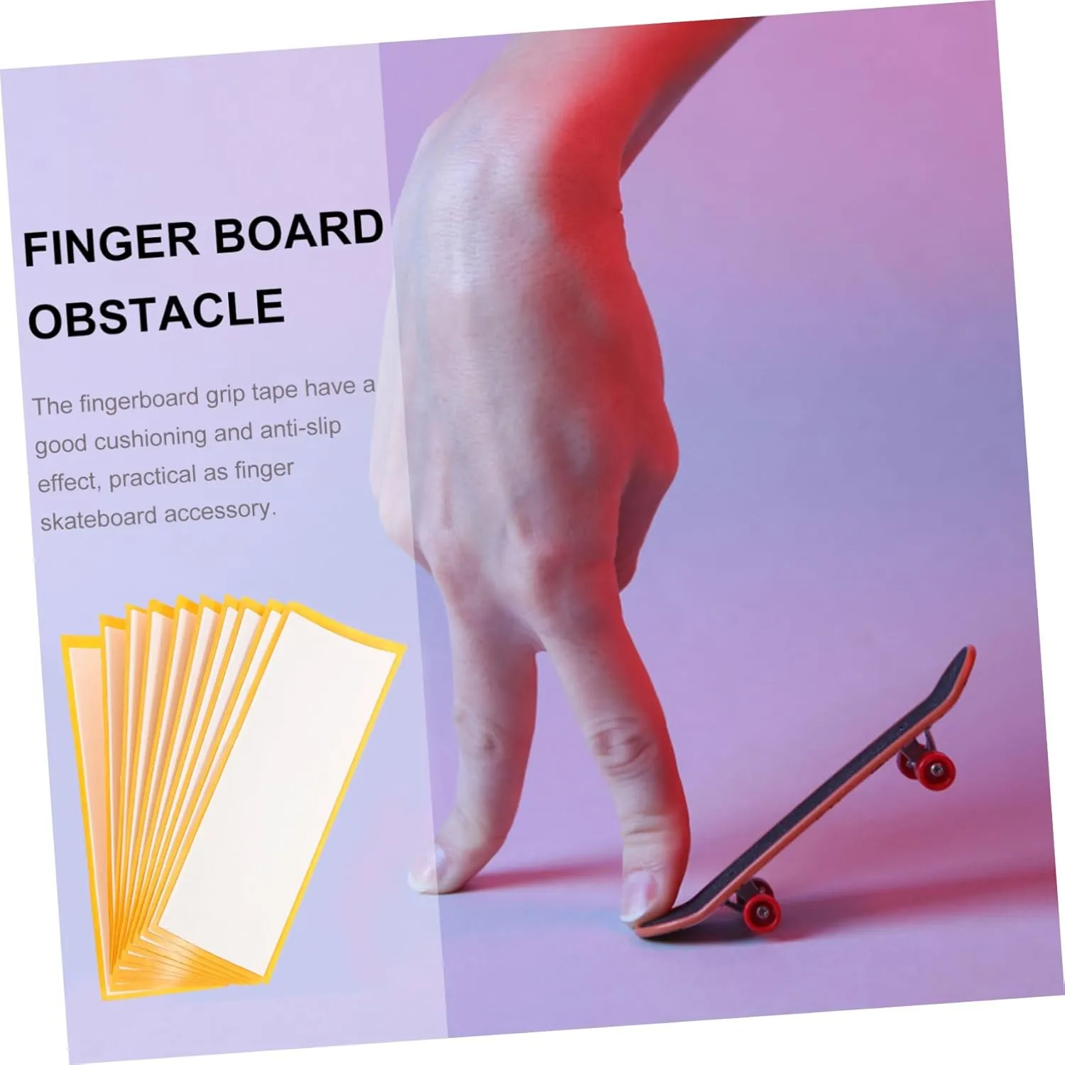 Competition Flexible Elastic Cushioning Grip Tools 40pcs Non- Grip Tape for Finger ingot morale rebellion Skateboards -Skid Adhesive for Training 
