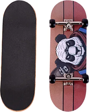 Complete Wooden Fingerboard 32/34mm 5-Ply Maple Finger Skateboard with Upgraded monument Components (SK-Panda) Professional 