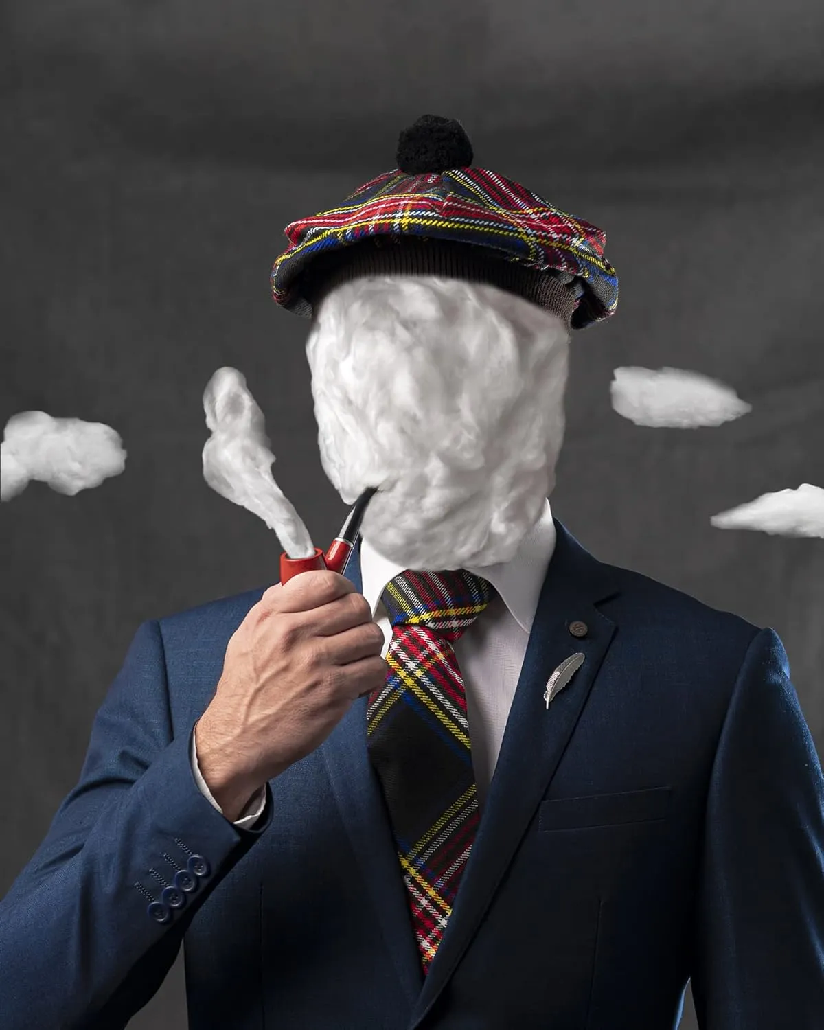 contemporary spun Wool Tammy Hat Flat Bonnet Kilt Many Tartans Scottish Traditional Tam o' Shatner Acrylic 