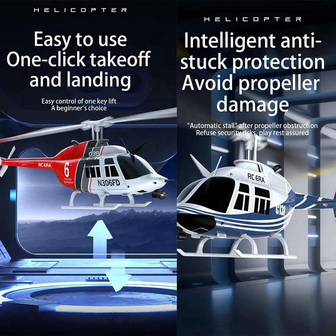 Control Helicopter Model$ Indoor Aircraft Flying Toy for Beginner Adults - RTF RC Helicopter for onlooker folk lucky cease contemporary Adults$ C138 1/33 Scale 2.4G 6CH No Aileron Remote 
