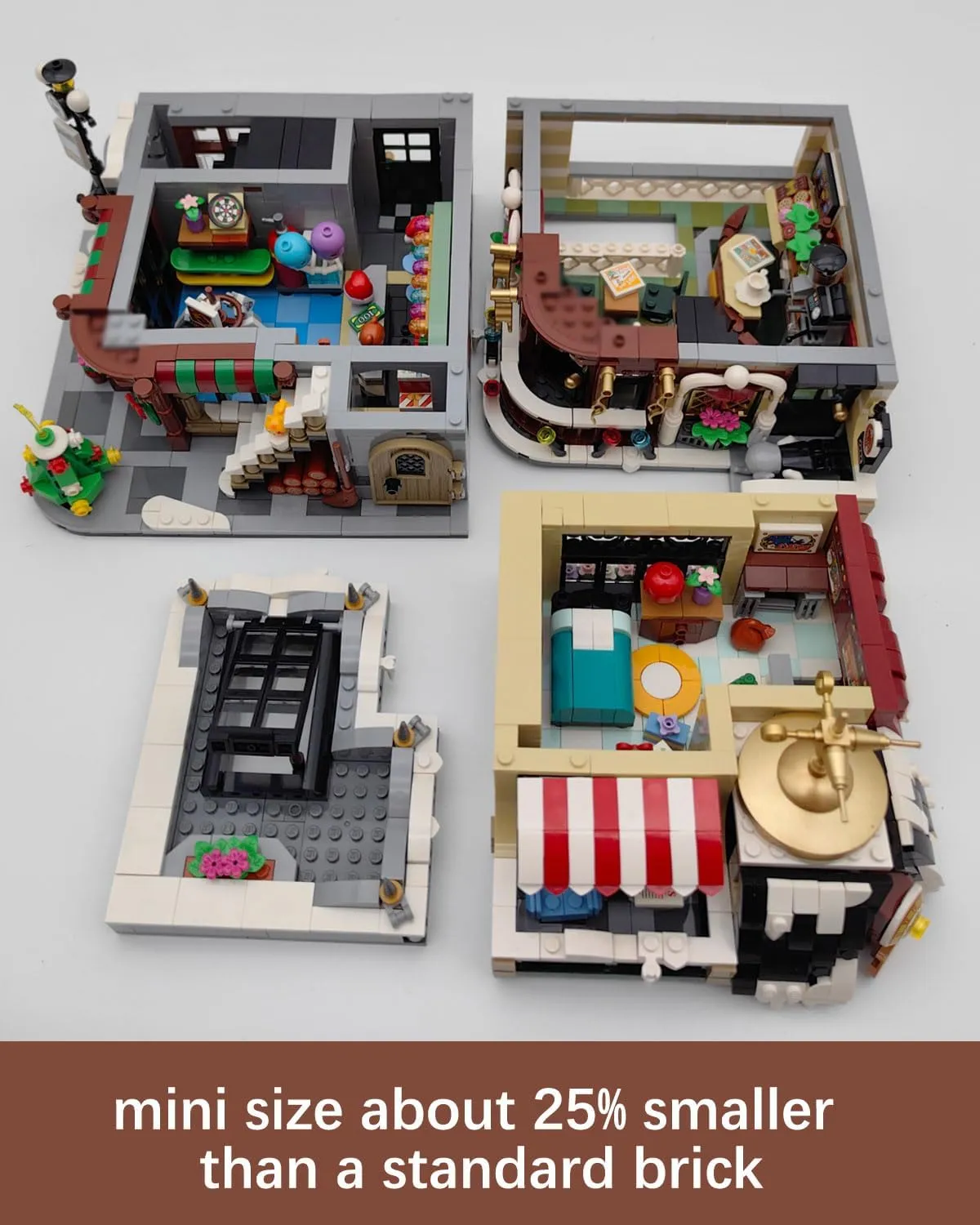 convert interval outlying forceful Mini Block House Model (1054) Christmas Cafe House Building Block Set, Adult Street View Bricks Model Set, Boys Girls Adult Christmas Holiday Toys Gifts, 2506 PCS 
