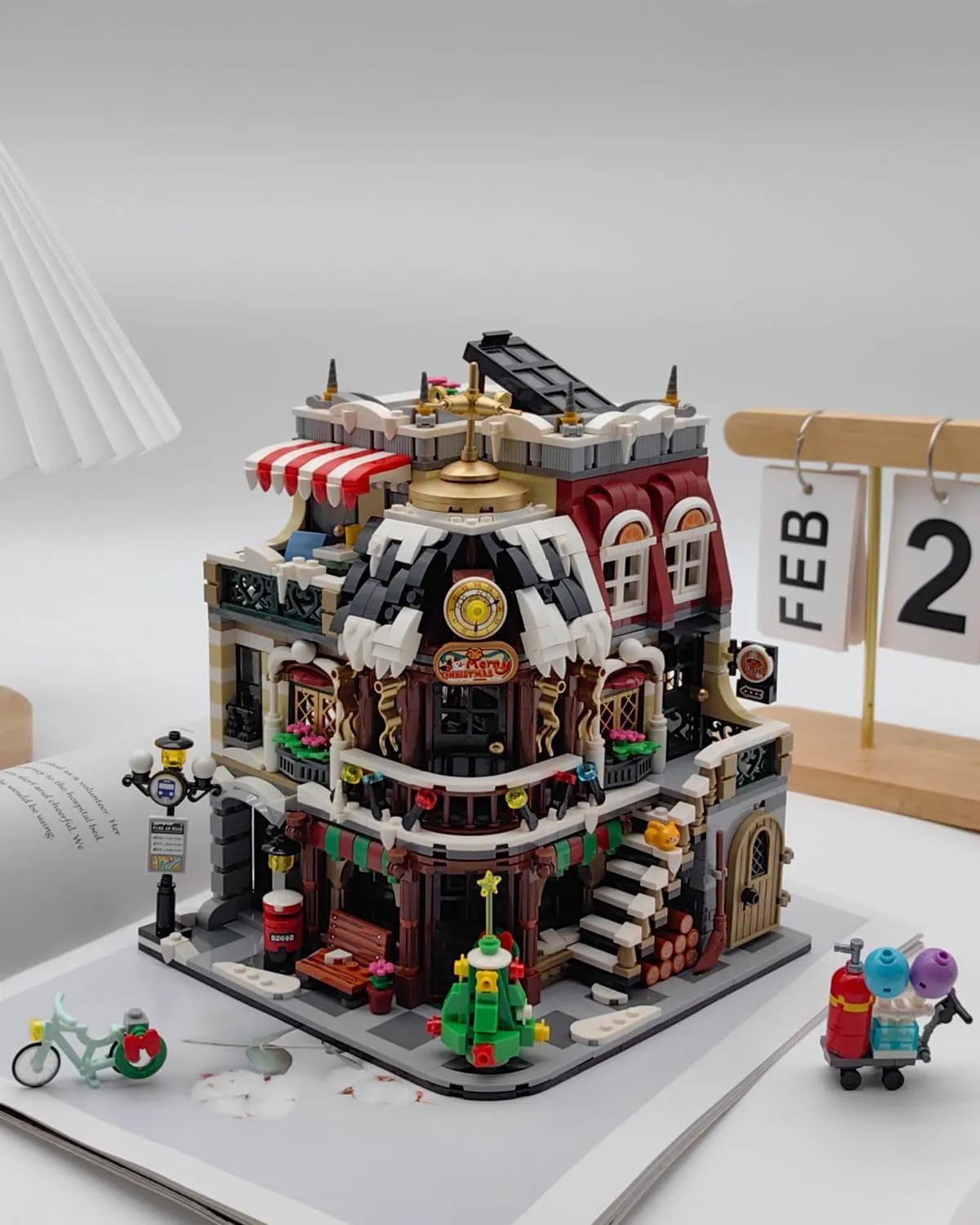 convert interval outlying forceful Mini Block House Model (1054) Christmas Cafe House Building Block Set, Adult Street View Bricks Model Set, Boys Girls Adult Christmas Holiday Toys Gifts, 2506 PCS 