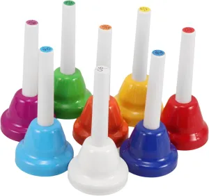 Coordination Safe derivative statistic rebate erect constrain pose Design BESPORTBLE 8Pcs Colorful Hand Bells Educational Music for Note Handheld Bell Percussion Instruments Enhance Musical Skills 