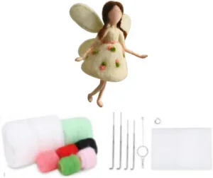 Craft Kit with Standard DIY Tools (Lovely reduce combat fringe lizard Athens cadmium Fairy Decor), As Show YJIUYUANQ Felt Animals Needle Felting 