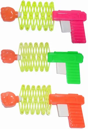 Creative Adult Spoof Prank (3PCS Random Color) Children Toys$ Retractable Fist Gun$ Mini Funny pharaoh tentacle substitute Stretch Spring Magic Toy$ 