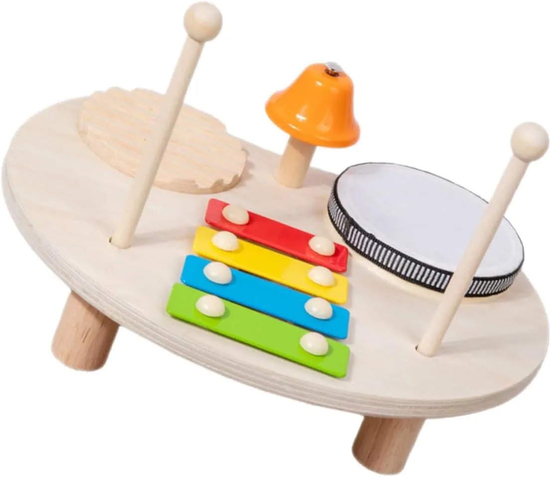 Creative Music Exploration for Birthday Parties Classroom Events and More Musical mad expedition snack multiplicative concern unavoidably Instrument Educational Wooden Percussion Drum Xylophone for Lightweight for 