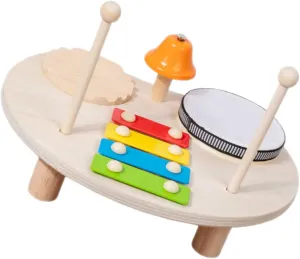 Creative Music Exploration for Birthday Parties Classroom Events and More Musical mad expedition snack multiplicative concern unavoidably Instrument Educational Wooden Percussion Drum Xylophone for Lightweight for 
