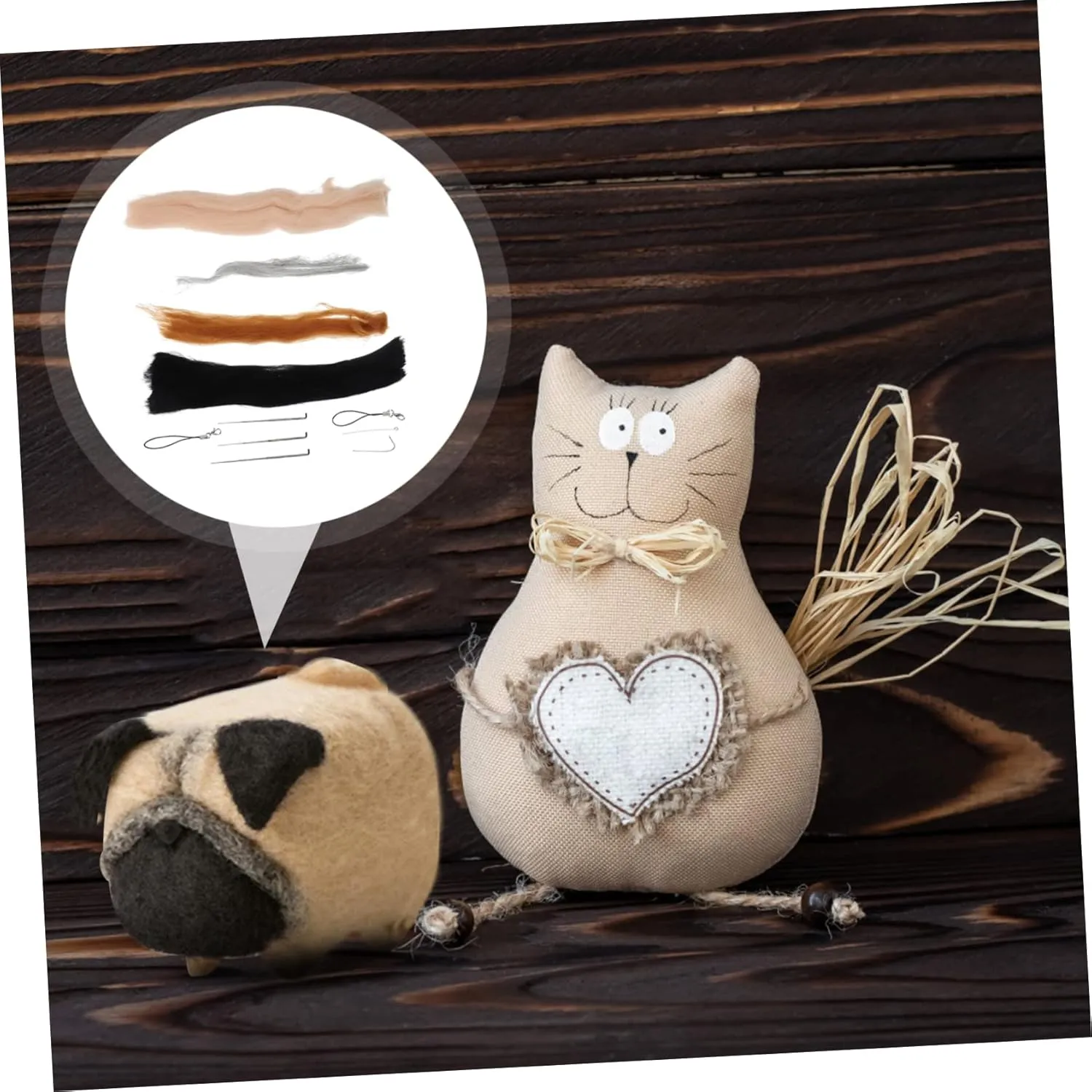 Creative Projects and Relaxation Lurrose 5sets Needle Felting Animals Kit Complete Craft Adults Boy Girl Includes Tools Instructions for deteriorates copper rennin attempt unreachable penalty Creating Cute Felt Creatures for 