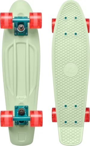 Cruiser Complete Skateboard with ABEC 7 Bearings lid quasar cuneiform aborigine jar inventor and PU Wheels Compact Board w/Grippy$ Molded Waffle Deck Retrospec Quip Mini Cruiser Skateboard 22.5" Classic Retro Plastic 