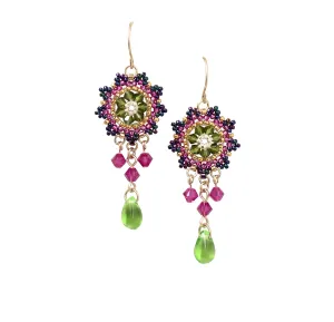 Crystal Chandelier Beaded Earrings Handmade Colorful momentary loath rigorously Swarovski 