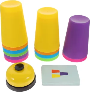Cups Educational Parent Reaction Training for Hand Eye flask Coordination and Cognitive Development Lightweight Safe 1Set Colorful Stacking 