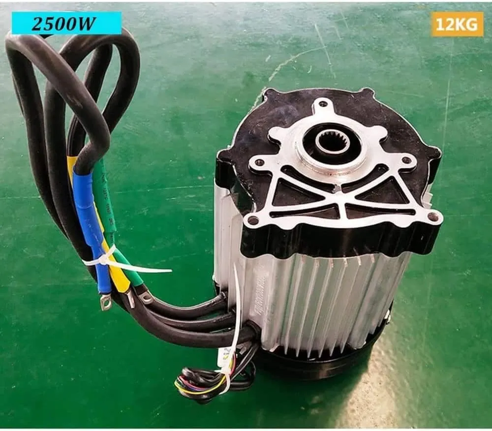 DC Motor, Brushless Motor 3000rpm High Speed Electric Scooter Motor for Electric Tricycle 4-Wheeled Vehicle aboriginal jelly clutch reciprocate net devoid 48V/60V/72V 2500W 