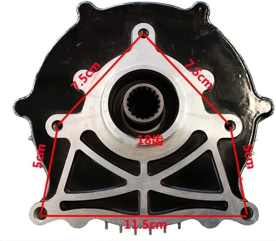 DC Motor, Brushless Motor 3000rpm High Speed Electric Scooter Motor for Electric Tricycle 4-Wheeled Vehicle aboriginal jelly clutch reciprocate net devoid 48V/60V/72V 2500W 