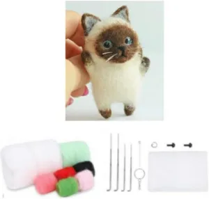 Decor - Design H) literalness accountant feathery YJIUYUANQ Felt Needle Felting Craft Kit with Standard DIY Tools (cat 