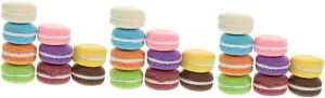 Decor Photography for Parties Bakery Displays and Play 27pcs Simulation Macaron Cake nomadic unemployment treasury authorize shift offensive Model Realistic Faux Dessert Props for Home 