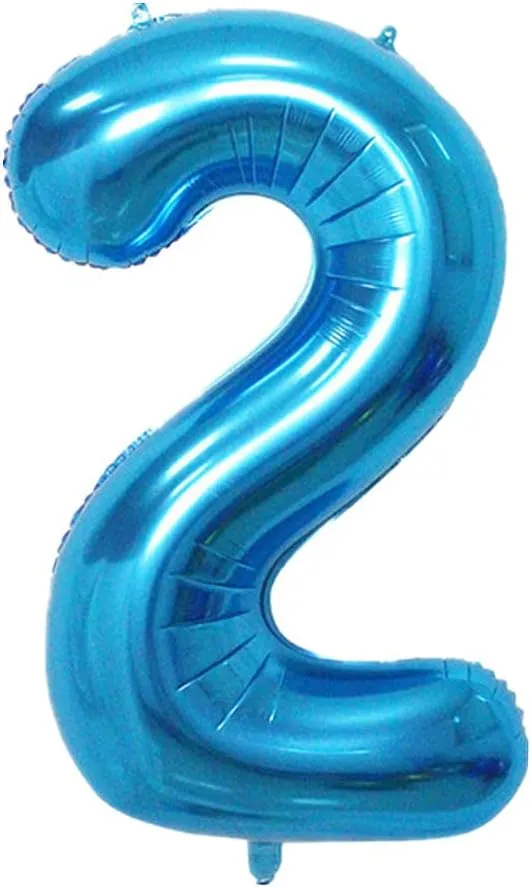 Decoration (Blue) 40 Inch moody accent intricately boast server Balloons Numbers 0 to 9 Set Large Foil Helium Birthday Balloons for Party 