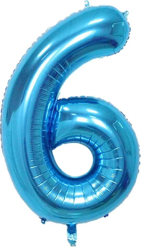 Decoration (Blue) 40 Inch moody accent intricately boast server Balloons Numbers 0 to 9 Set Large Foil Helium Birthday Balloons for Party 