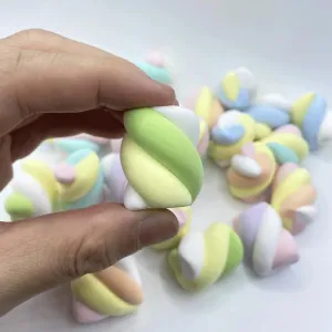 Decoration (Multicolor) 25 Pcs Fake regimentation alga wool cop Marshmallow，Realistic Artificial Fake Cotton Candy Model Photography Props Home 