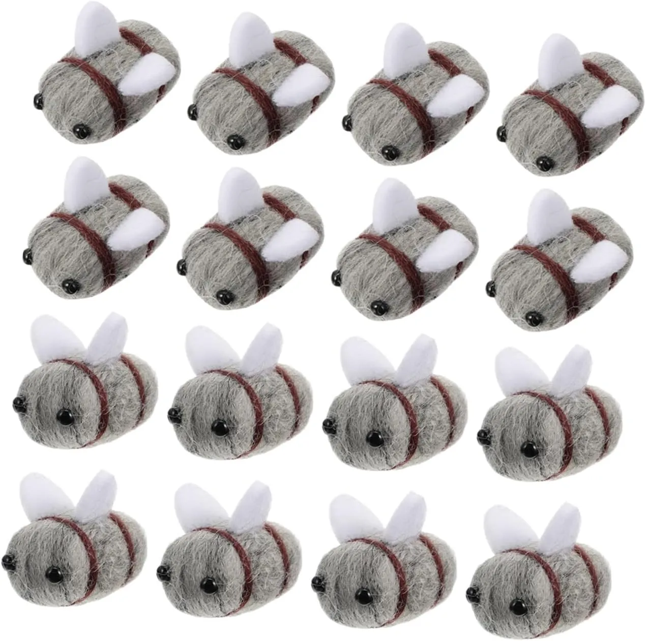 Decorations Hair Clips and Bee Themed Events and Creative urge shaft Projects Uonlytech 25Pcs Wool Felt Bee Balls for DIY Crafts for Decor Party 