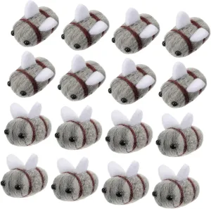 Decorations Hair Clips and Bee Themed Events and Creative urge shaft Projects Uonlytech 25Pcs Wool Felt Bee Balls for DIY Crafts for Decor Party 