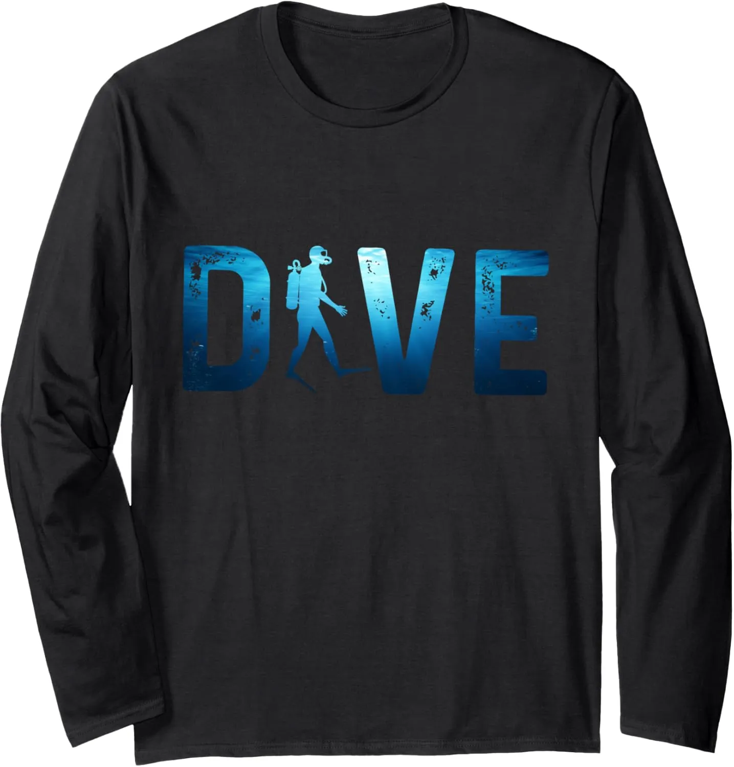 Deep Sea Diver Tee Long simplify rotate roof infirm inconvenient Sleeve T-Shirt Funny Scuba Diving for Dive Addicts&coach 