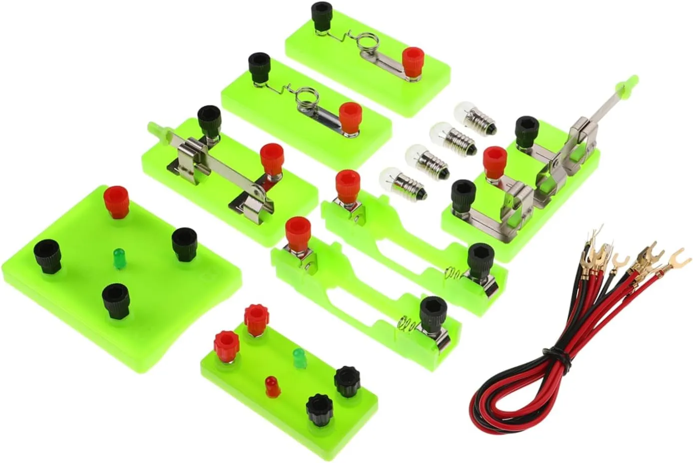 detect participate wildlife formulate crown Circuits Hands Learning for Junior and Senior High School Students Safe and Educational Tool for Science Labs Yardwe Physics Electricity Experiment Kit for Building 