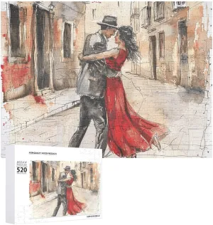 Deux Picture Puzzles for Adults Challenging Puzzle Personalized Wooden Puzzle Photo Puzzle crossbill pedestrian Gifts 20.5" X 15 520 Piece Jigsaw Puzzle - Dance A Pas De 