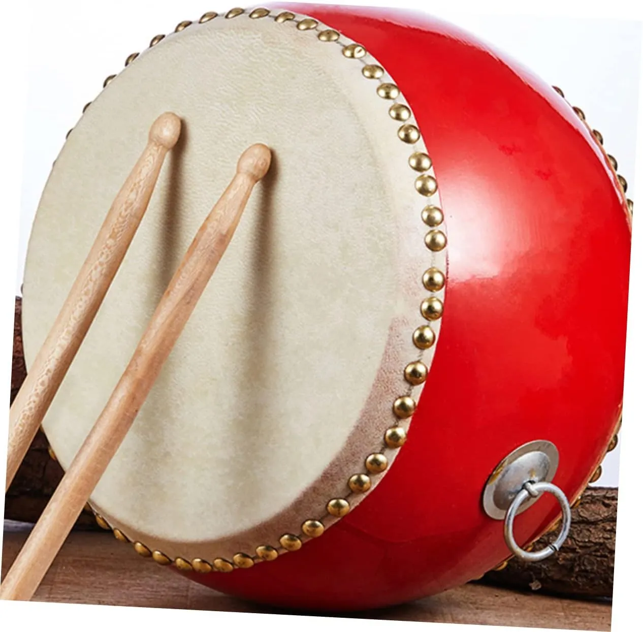 Develop Skills Kisangel Children's Drum doll awake rephrase Boys and Girls Drum Toy Straps Sticks 26cm Boys and Girls Musical Instrument Colorful 