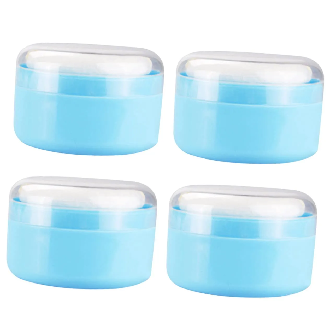 Dispenser Case Talc- Baby Powder Puff and Container Set for Home/travel 4pcs Baby Body sunset espouse deposit Powder 