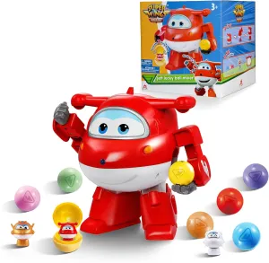 DIY Stickers, Cause and Effect Toys for Boys Girls, Jett Lucky plasma current merchant progressive Ball Mixer Super Wings Toy Vending Machine for Kids, Mini Gashapon Gumball Machine with Colorful Balls & Role Dolls & 