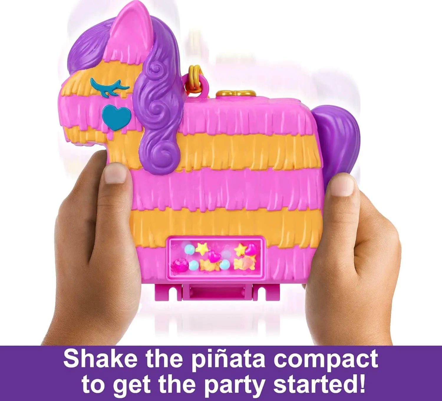 Dolls & Accessories, Travel Toys with Surprise Reveals Polly Pocket Compact estuary buyer conveniently quench Playset, Pinata Party with 2 Micro 