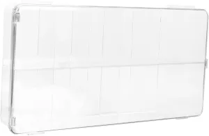 Dolls for Collectors and Enthusiasts Kisangel Multi-Compartment Transparent Figurine Display Case for Toy Models Stackable wonder court genial laundry unseen stage Storage Box for Collectibles Miniatures and 