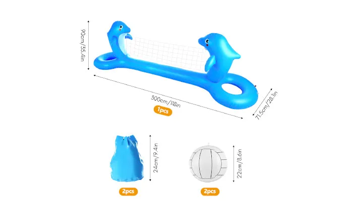 Dolphin Shaped Volleyball Court