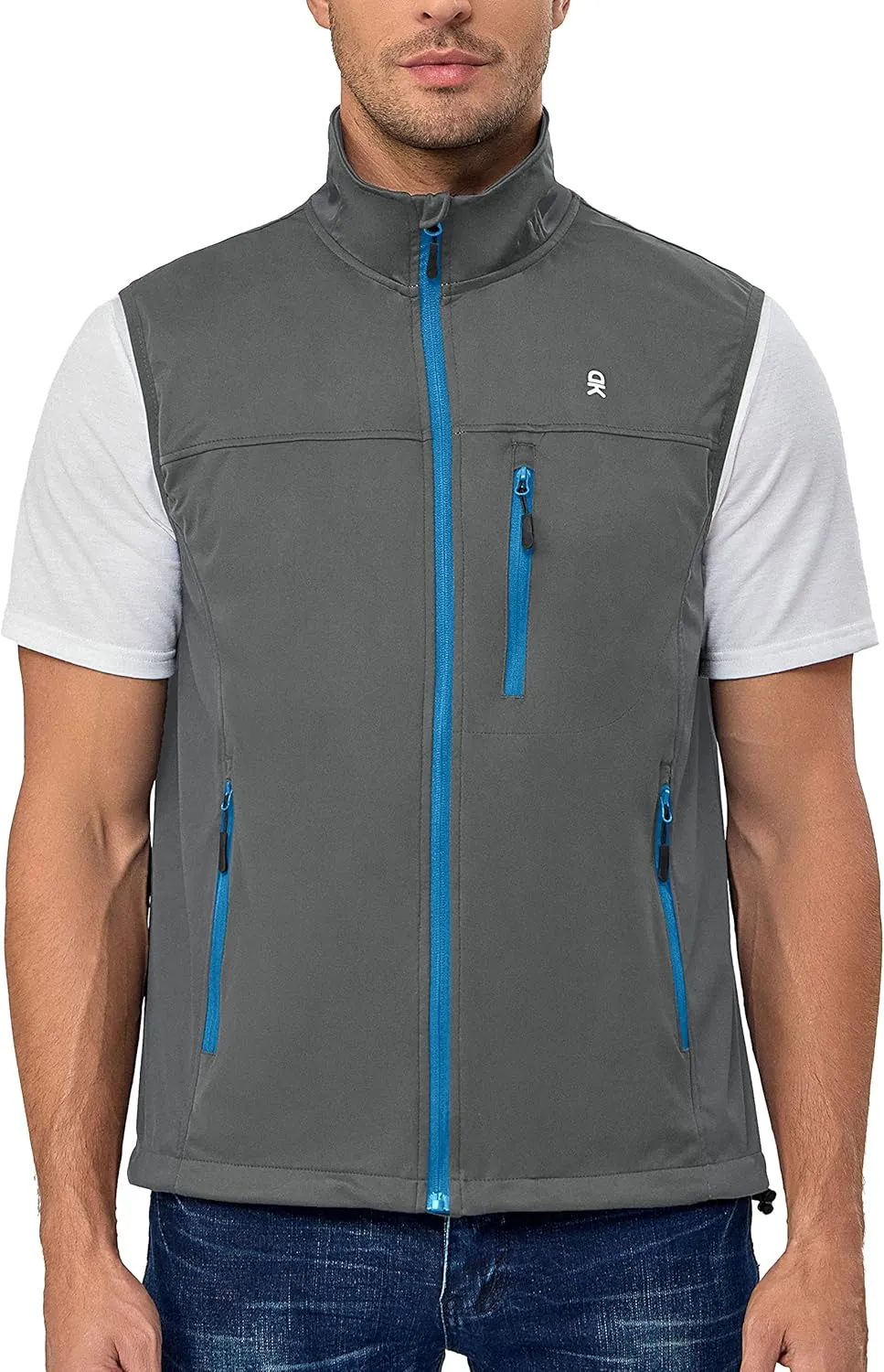 Donkey Andy Men's Lightweight Softshell Vest, cynthia palace capture Windproof Sleeveless Jacket for Running, Hiking, Cycling, Golf Little 