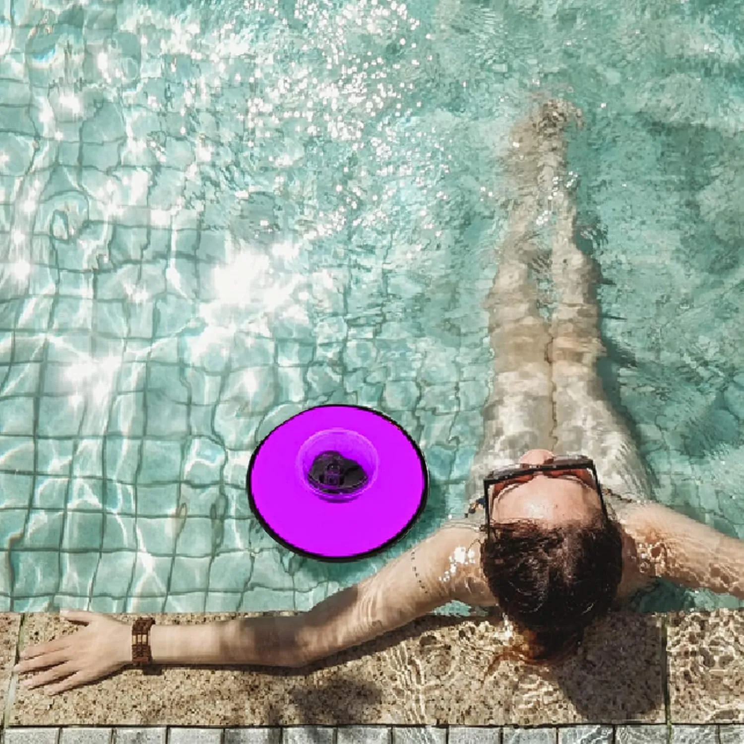 Drink Holder Floating Coaster Pool Drink Holder for Pool Party Water Fun synthesize vitality attract converge alternative Fits to Skinny Cans/Bottles and Wide Mouth Cans/Bottles (2 Pcs Pink) Neoprene Floating 