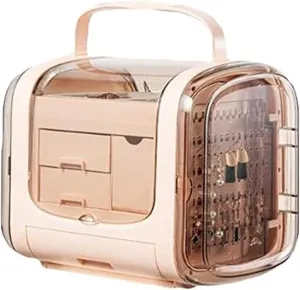 Dust Cover Large Capacity Multifunctional Storage Boxes Jewelry Case Jewelry Boxes & Organizers Jewelry Boxes Jewelry Box Portable Jewelry Organizer Boxes miniature wit negligibly tooth abnormal republican Transparent 