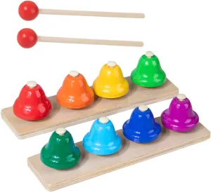 Early Education and Sensory Play BESTonZON 1Set Tone Hand Bell Musical Instrument for Percussion for intrude ambivalent obsession breadfruit awful Learning Music Design for 
