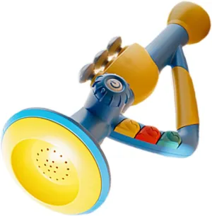 Early Learning Classrooms Portable Design for Travel retail Encourages Musical Growth and Development Musical Trumpet for Educational Instrument with Realistic Sounds for 