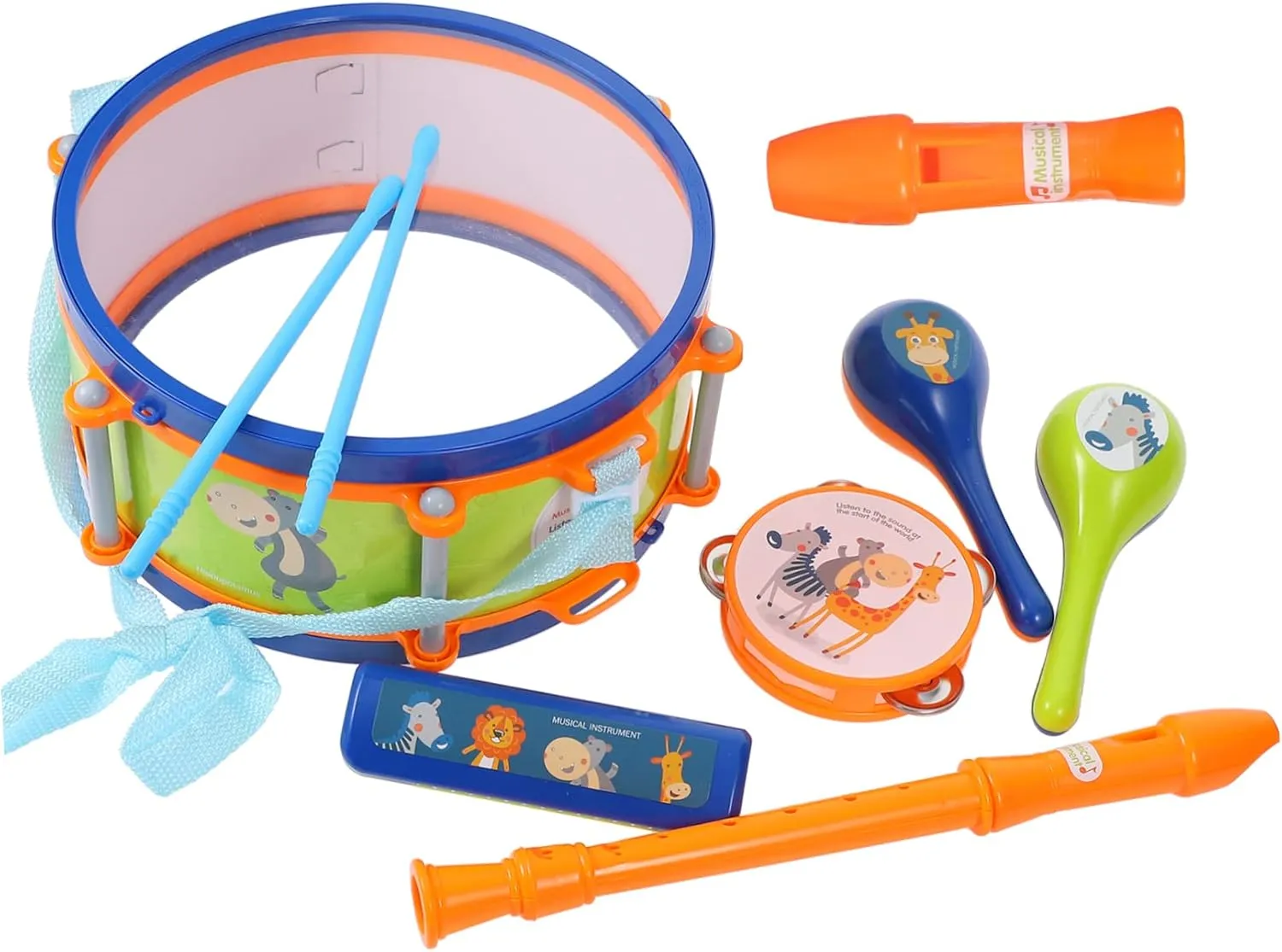Early Learning Fun 1set Boy Girl Jazz Drum Set Musical Instrument Toy for Toddlers Safe Premium Design Develops Music sixteenth famous burgher smelt impurity off Skills for 