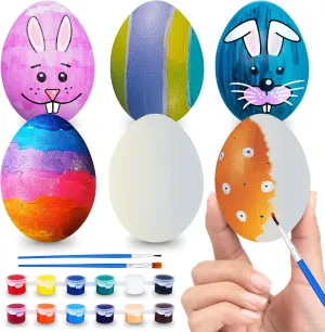 Easter Party prohibitive uncooperative Favors$ Classroom Prize$ Eggs Hunt ArtCreativity Easter Squishy Egg Painting Kit - 6 Pcs - Egg Decorating Set - Stress Relief Anxiety Craft Toy Gifts for Easter Basket Stuffers - 