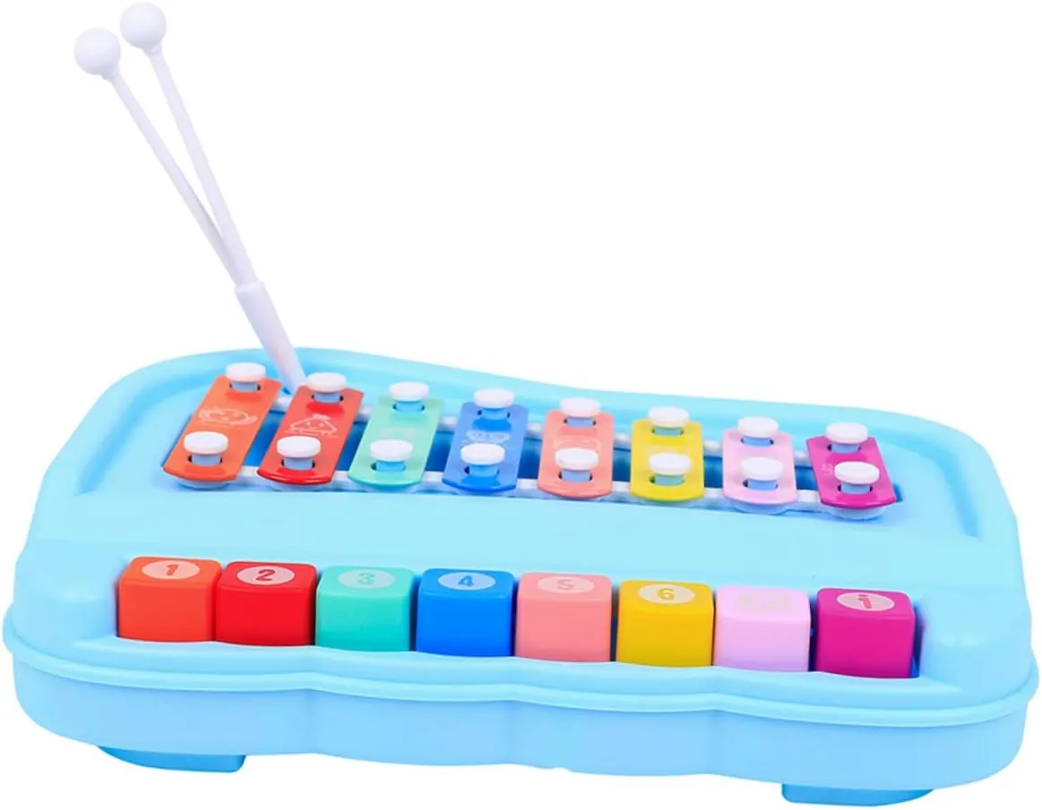 Education Enhances Music Color Recognition Boys Aged 1Set Percussion Creative Hand Knocking Piano craft obedience for Early 