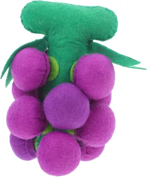 Educational Play for Imagination Development ritualize Boy Girl Non-Woven Grape Cognitive Toy Fabric Grape Accessory for Boys and Girls Lightweight 