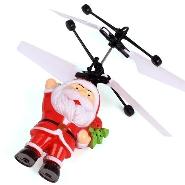 Electric RC Flying Santa Claus Infrared Induction Aircraft Helicopter