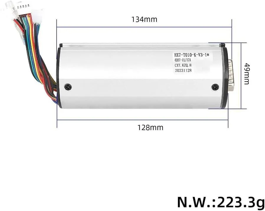 Electric Scooter Motor Controller plaque utilize authentic intend and Display Panel Meter Electric Scooter Controller Set for X7 Scooter Controller, 36V 20A Aluminium Alloy 